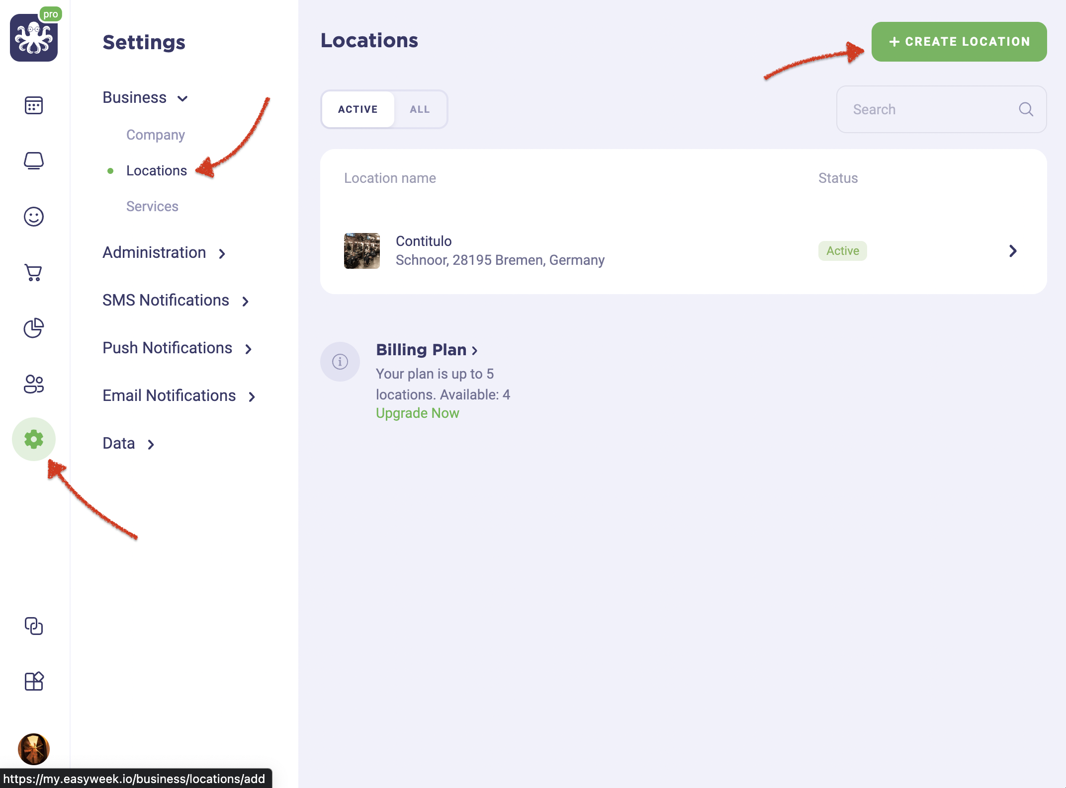 Adding locations/branches – Help Center