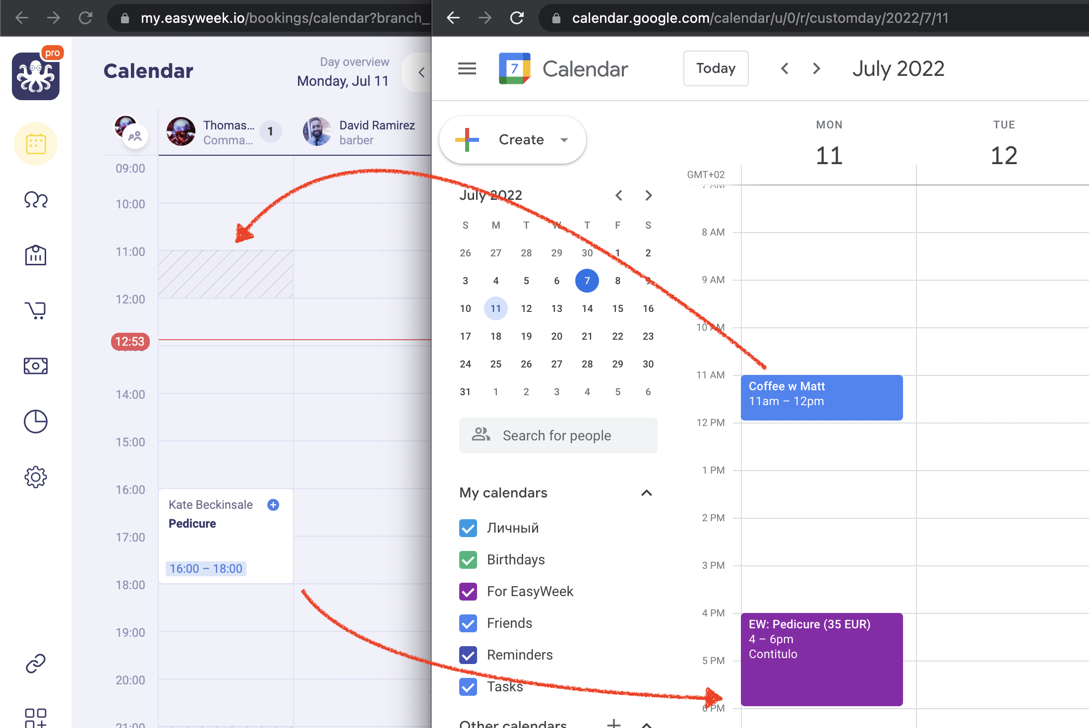 Google Calendar EasyWeek integration Help Center